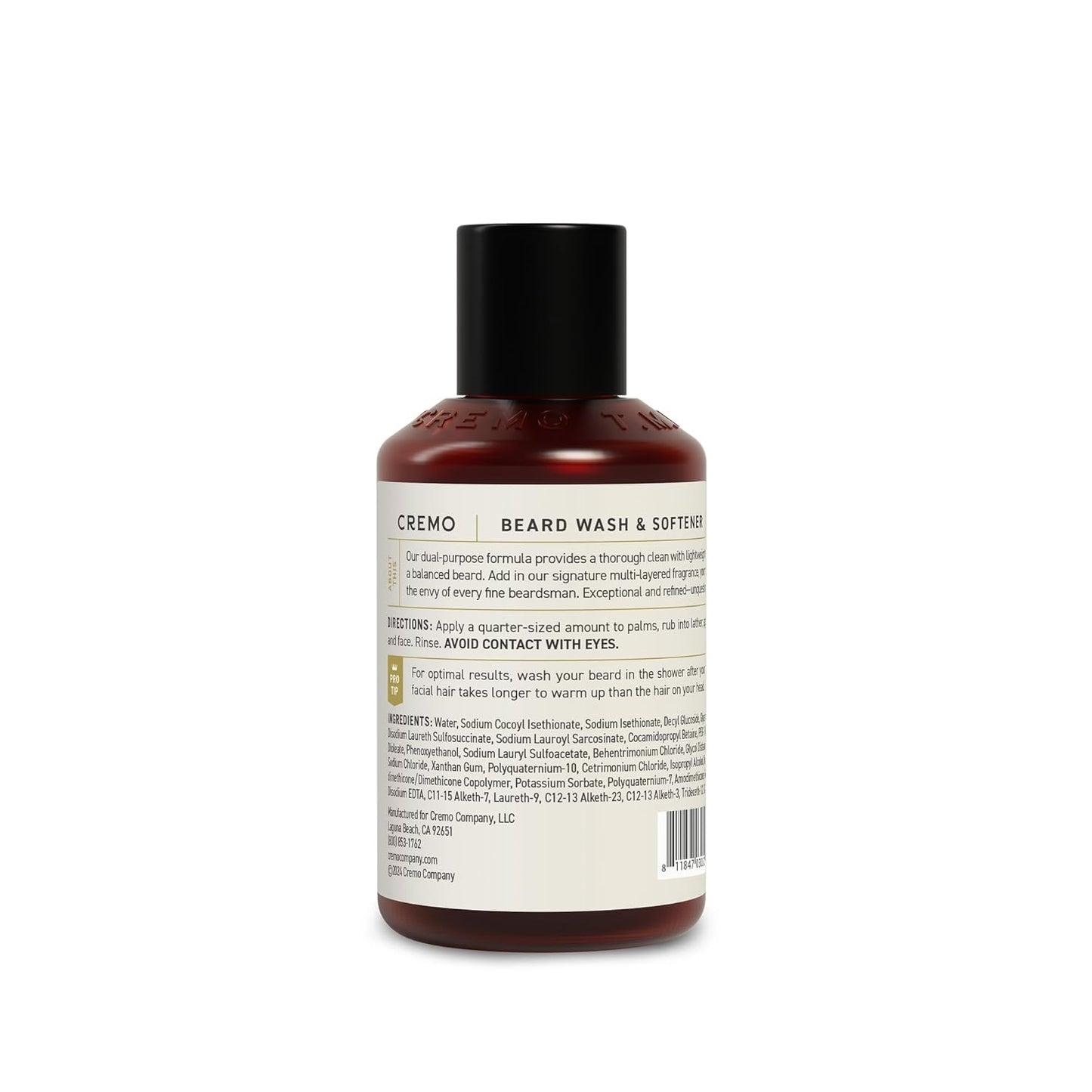 Wild Mint Beard & Scruff Softener, Softens and Conditions Coarse Facial Hair of All Lengths in Just 30 Seconds, 6 Fl Oz