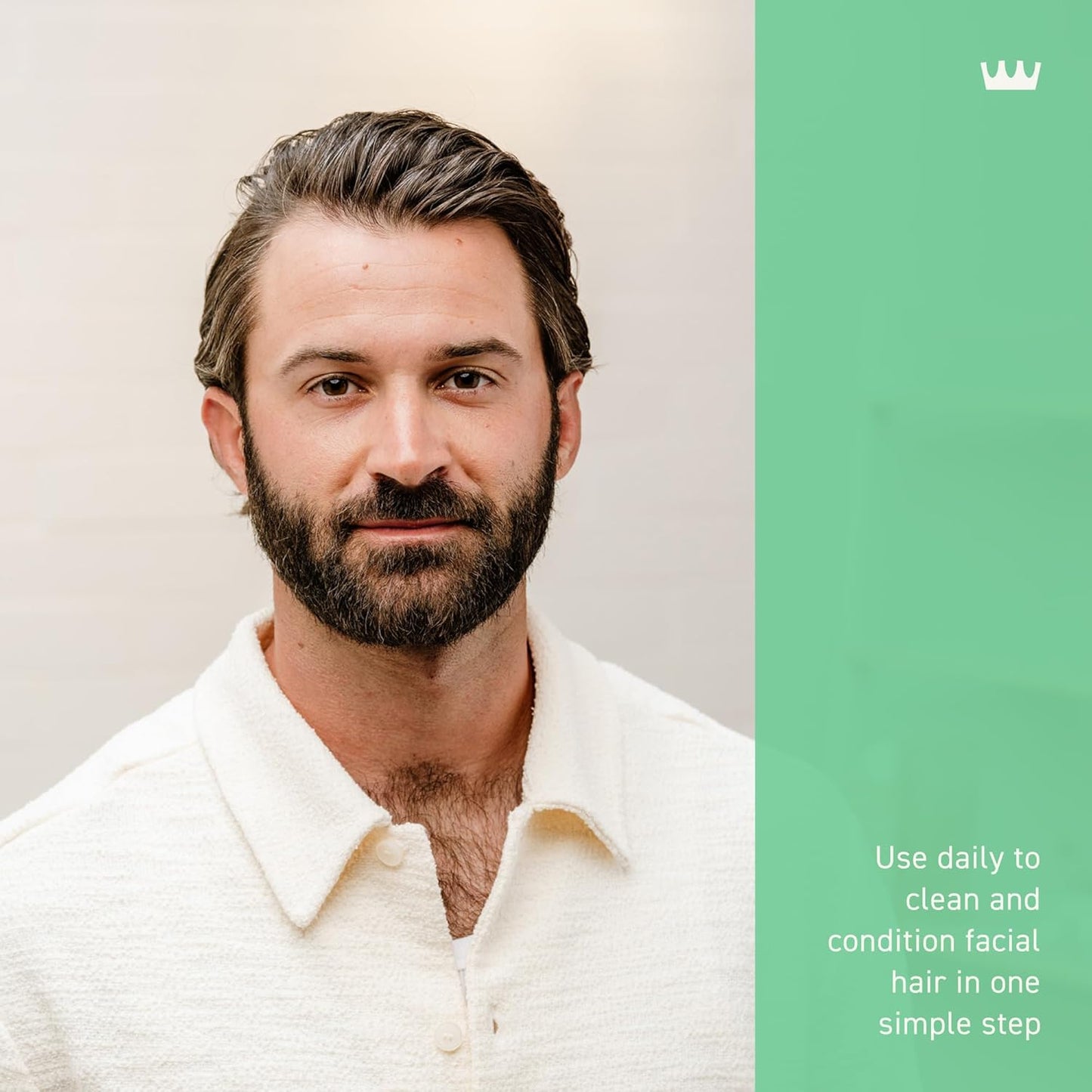 Wild Mint Beard & Scruff Softener, Softens and Conditions Coarse Facial Hair of All Lengths in Just 30 Seconds, 6 Fl Oz