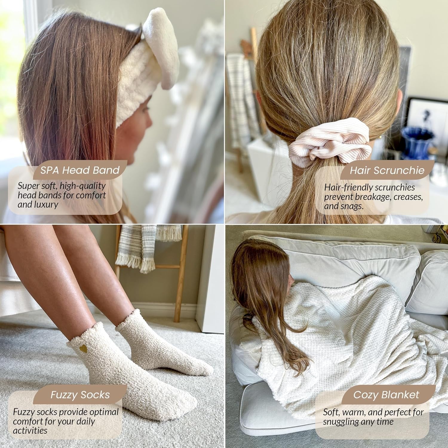 Valentine’S Day Gifts for Her – 11-Piece Women’S Self Care Spa Gift Basket with Blanket, Bath Salts & Oatmeal Soap, Romantic Get Well & Inspirational Gift for Girlfriend, Wife, Mom