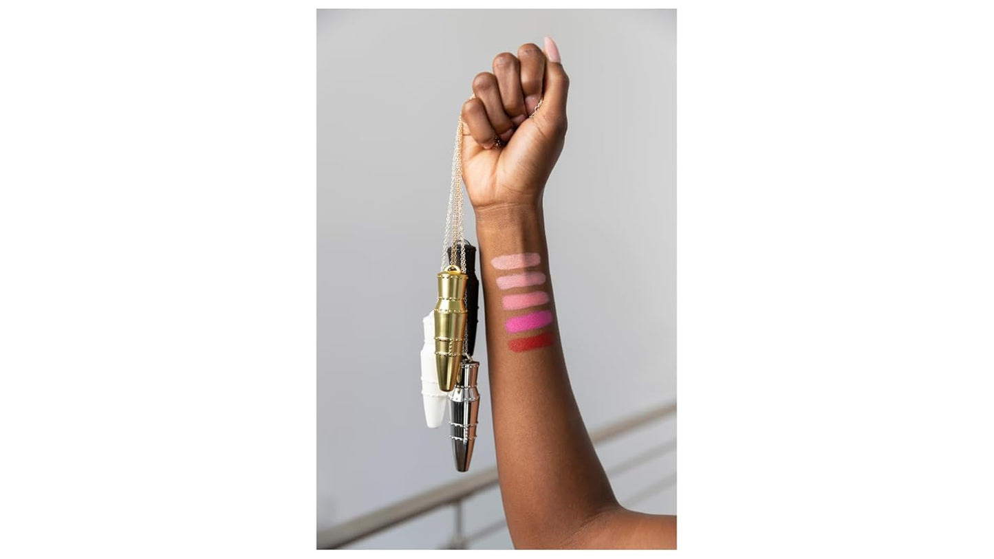 Lipstick for Women Fashion Week Lipstick Collection Refillable Perfect Red Lipstick, Hot Pink, Nude, Light Pink & Coral Organic, Vegan, Gluten-Free Lipstick Long Lasting (Pack of 5)