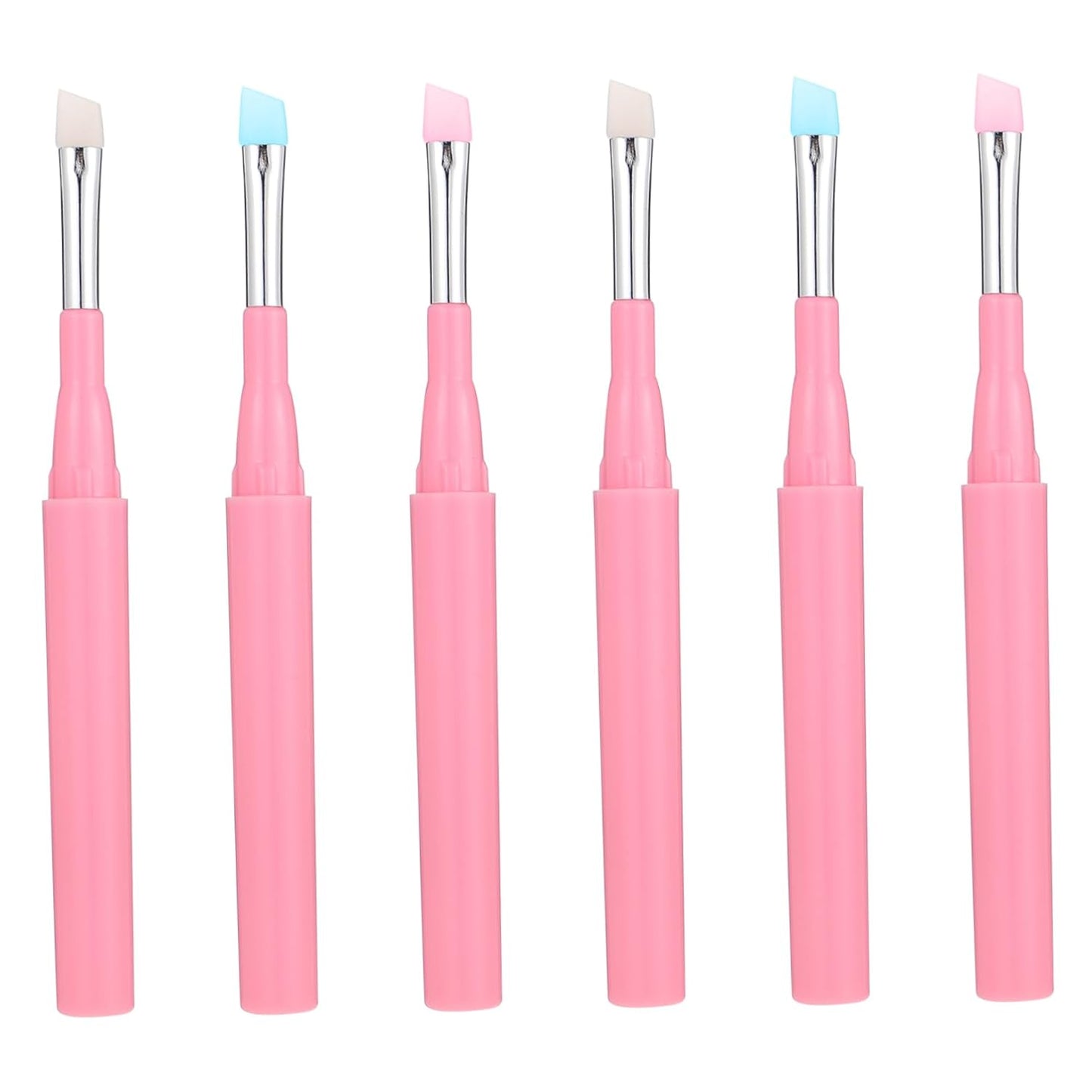 6Pcs Eyebrow Brush Portable Makeup Brush Eye Makeup Brush Eyebrow Makeup Supplies Makeup Kits Makeup Tools Lip Stuff Multi-Use Cosmetics Beginners Makeup Brush Colorful
