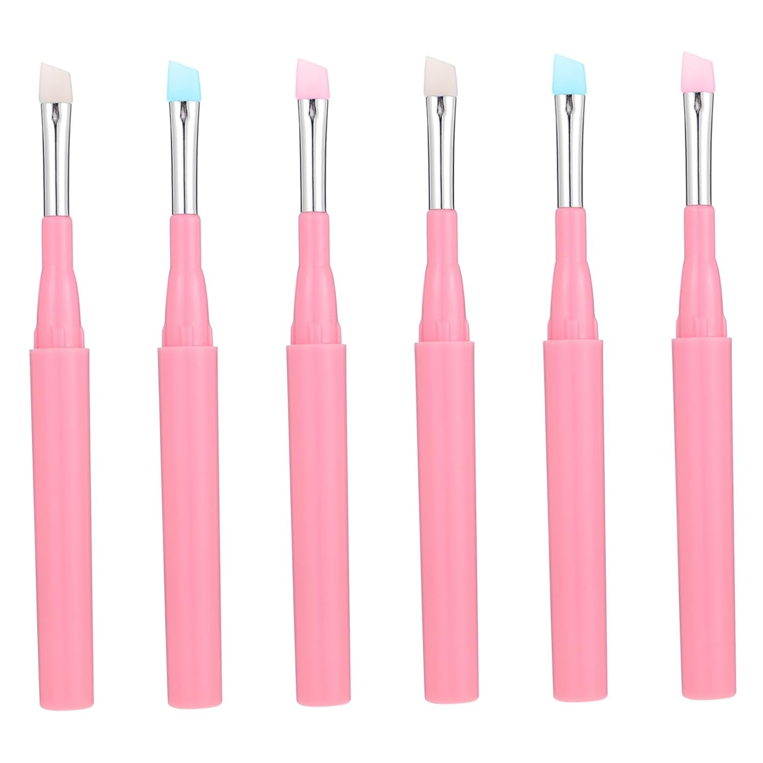 6Pcs Eyebrow Brush Portable Makeup Brush Eye Makeup Brush Eyebrow Makeup Supplies Makeup Kits Makeup Tools Lip Stuff Multi-Use Cosmetics Beginners Makeup Brush Colorful