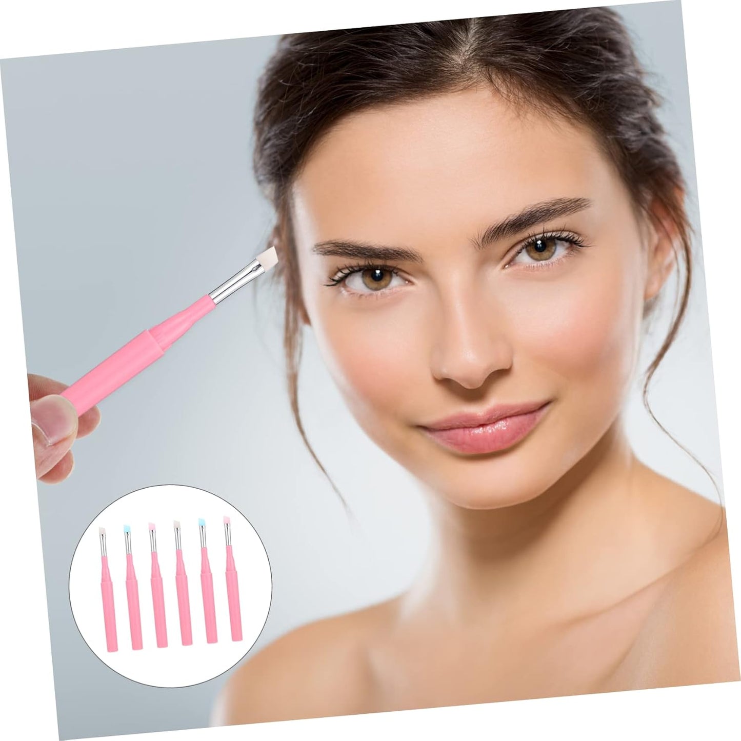 6Pcs Eyebrow Brush Portable Makeup Brush Eye Makeup Brush Eyebrow Makeup Supplies Makeup Kits Makeup Tools Lip Stuff Multi-Use Cosmetics Beginners Makeup Brush Colorful