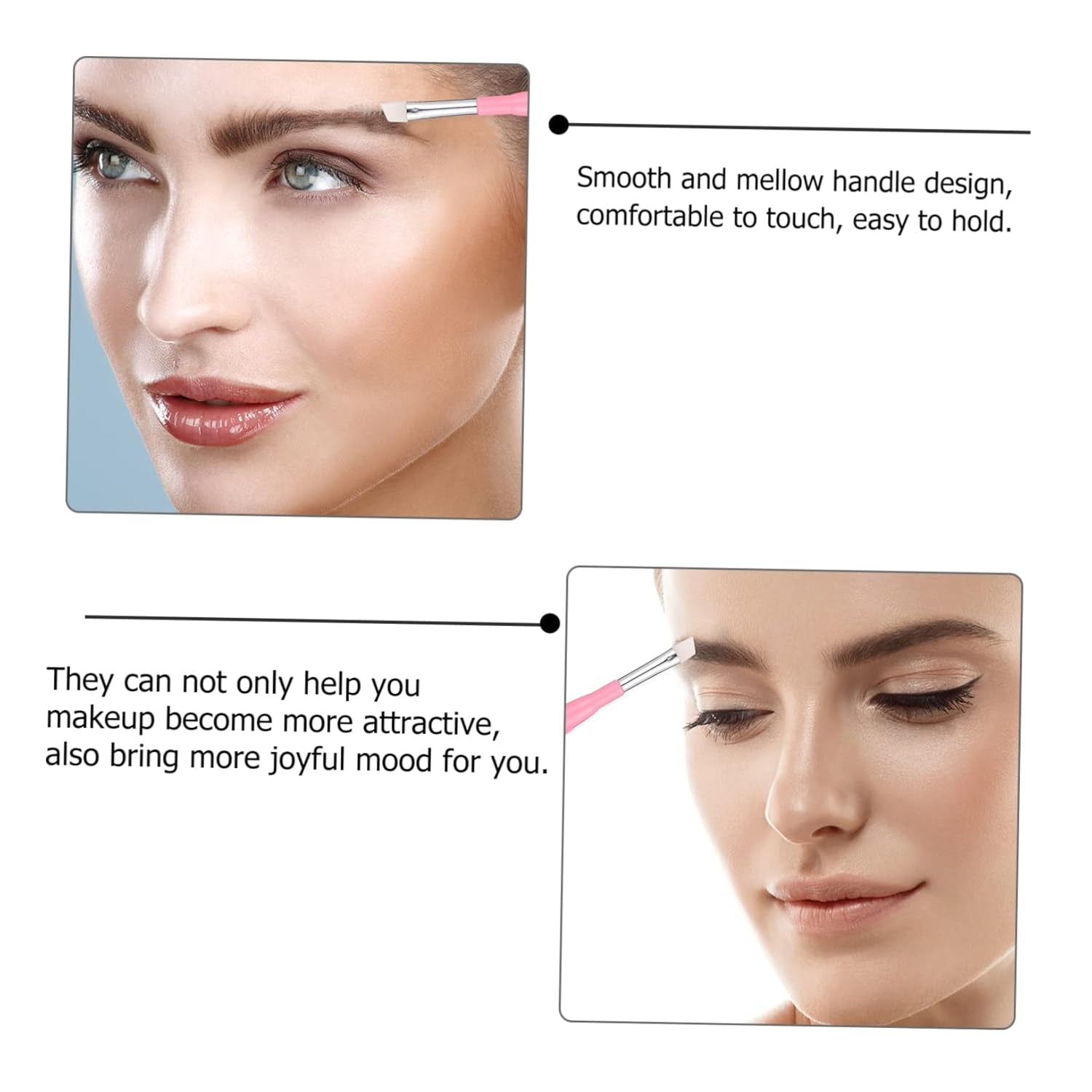 6Pcs Eyebrow Brush Portable Makeup Brush Eye Makeup Brush Eyebrow Makeup Supplies Makeup Kits Makeup Tools Lip Stuff Multi-Use Cosmetics Beginners Makeup Brush Colorful