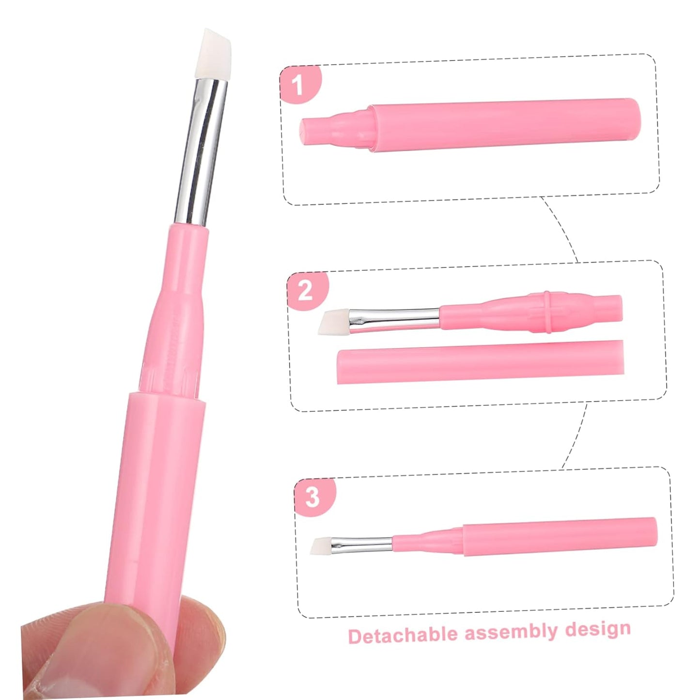 6Pcs Eyebrow Brush Portable Makeup Brush Eye Makeup Brush Eyebrow Makeup Supplies Makeup Kits Makeup Tools Lip Stuff Multi-Use Cosmetics Beginners Makeup Brush Colorful