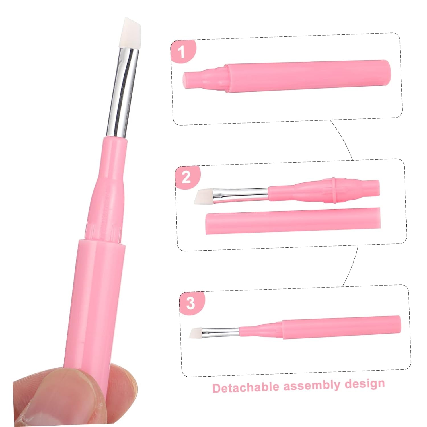 6Pcs Eyebrow Brush Portable Makeup Brush Eye Makeup Brush Eyebrow Makeup Supplies Makeup Kits Makeup Tools Lip Stuff Multi-Use Cosmetics Beginners Makeup Brush Colorful